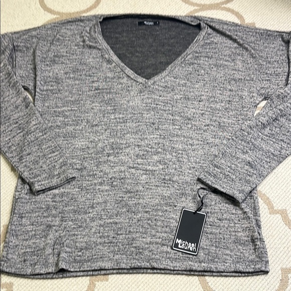 Michael Lauren Charcoal long sleeve super soft Top limited edition size small - Picture 3 of 13